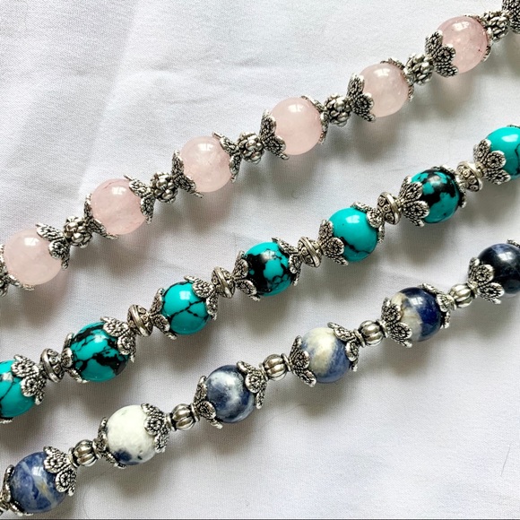 Genuine Gemstone Bracelets - Picture 5 of 12